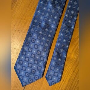 Ermenegildo Zegna Blue Silk Business Tie
